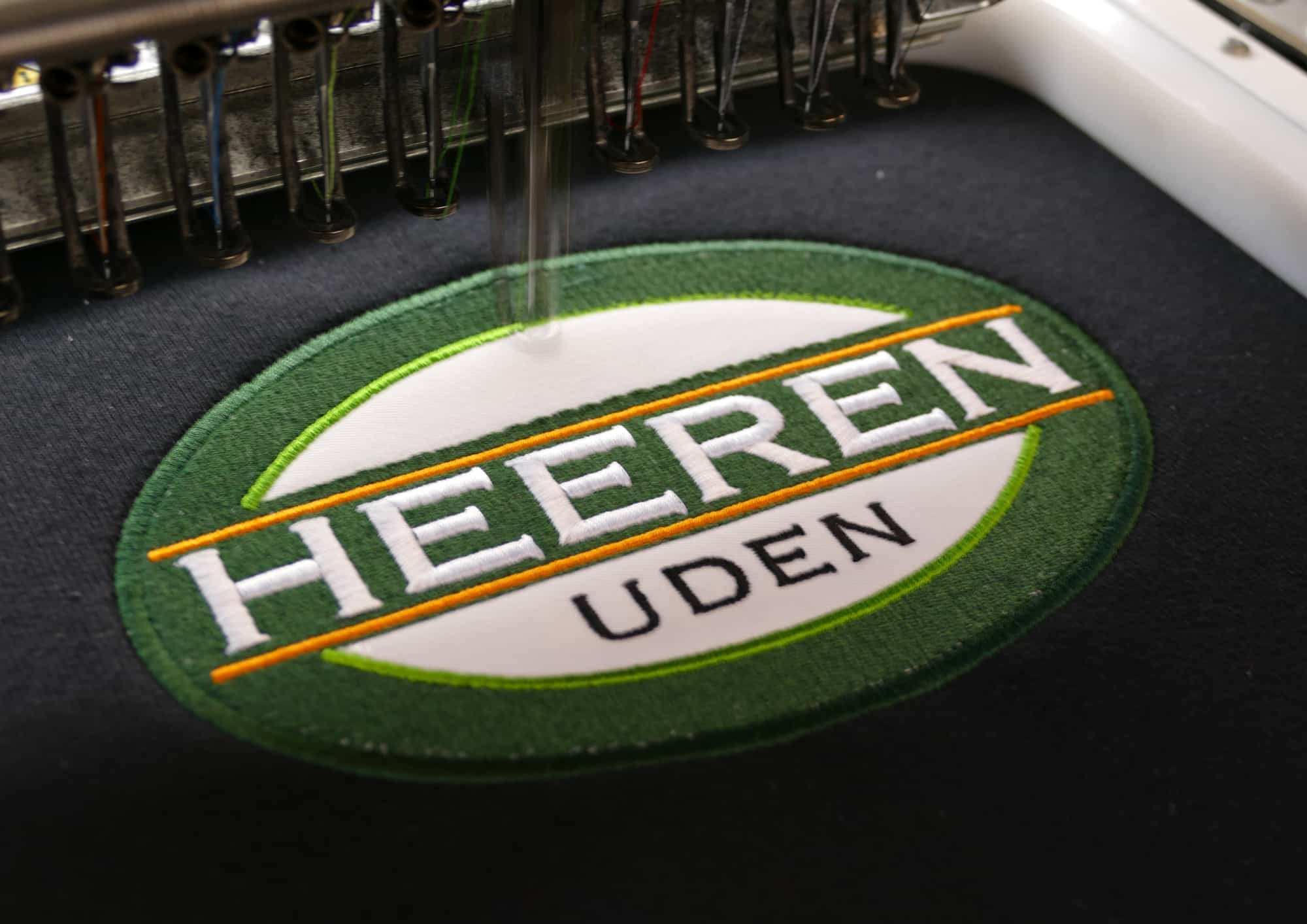 a machine embroidery a logo